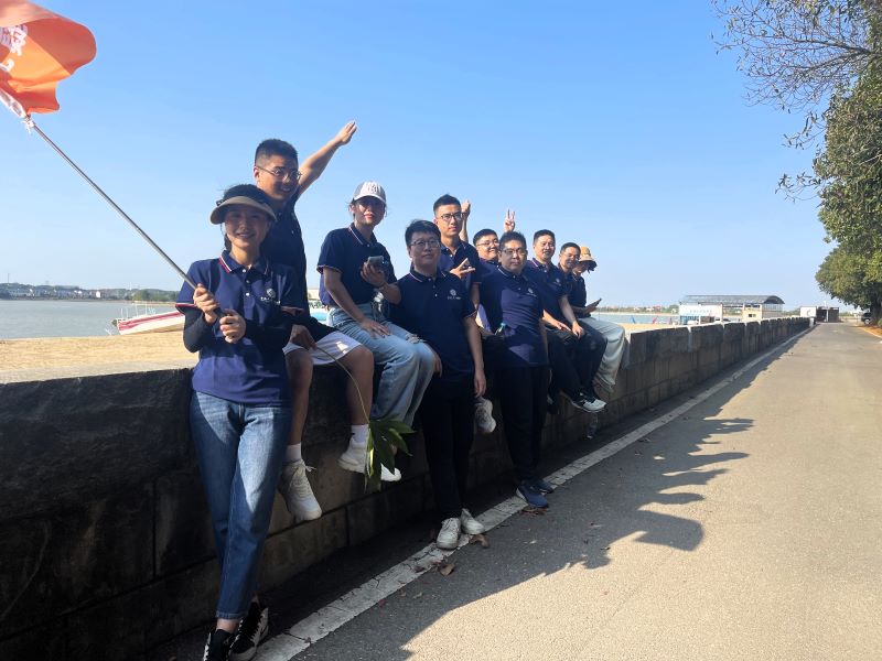 Team building activities on a sunny day