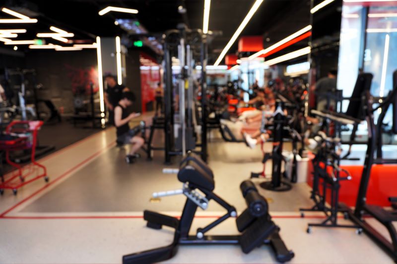 Gym equipment detail for daily workouts